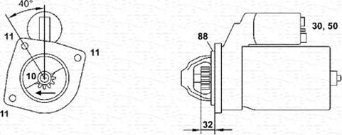 Magneti Marelli 063280041010 - Starteris ps1.lv