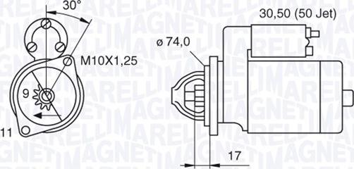 Magneti Marelli 063280056010 - Starteris ps1.lv