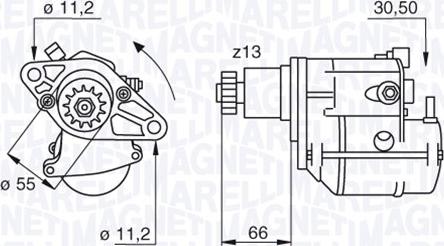 Magneti Marelli 063280053010 - Starteris ps1.lv