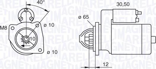 Magneti Marelli 063280062010 - Starteris ps1.lv