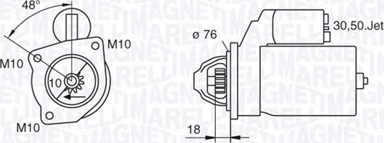 Magneti Marelli 063280008010 - Starteris ps1.lv