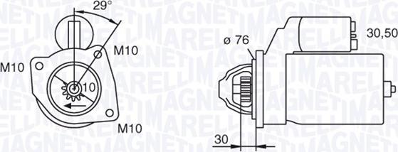 Magneti Marelli 063280010010 - Starteris ps1.lv