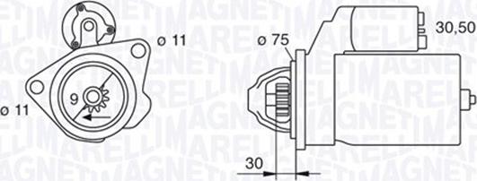 Magneti Marelli 063280034010 - Starteris ps1.lv