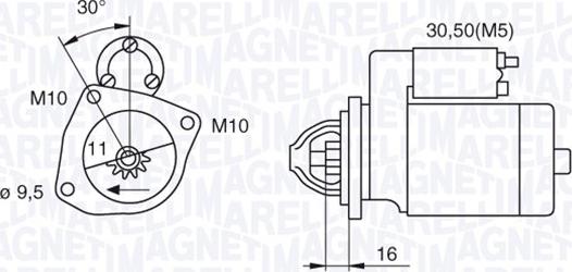 Magneti Marelli 063280029010 - Starteris ps1.lv