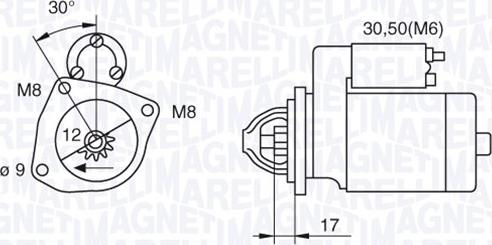 Magneti Marelli 063280021010 - Starteris ps1.lv