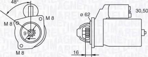 Magneti Marelli 063222908010 - Starteris ps1.lv