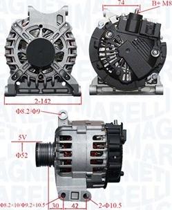 Magneti Marelli 063739065010 - Ģenerators ps1.lv