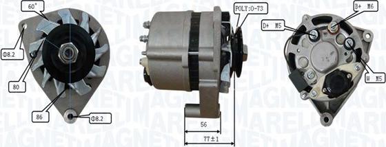 Magneti Marelli 063739066010 - Ģenerators ps1.lv