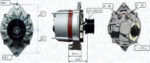 Magneti Marelli 063739067010 - Ģenerators ps1.lv