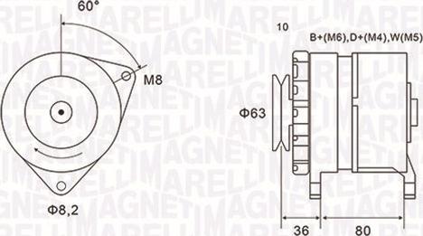 Magneti Marelli 063735060010 - Ģenerators ps1.lv