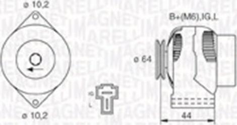 Magneti Marelli 063730019010 - Ģenerators ps1.lv