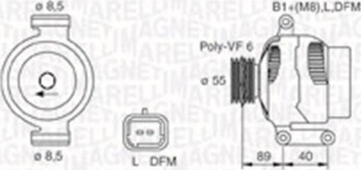 Magneti Marelli 063731544010 - Ģenerators ps1.lv