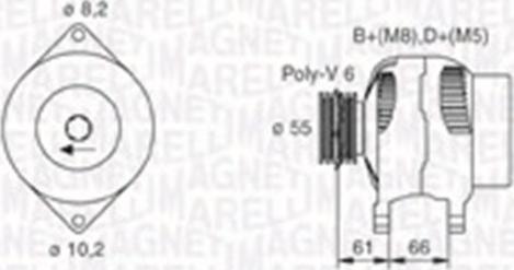 Magneti Marelli 063730023010 - Ģenerators ps1.lv