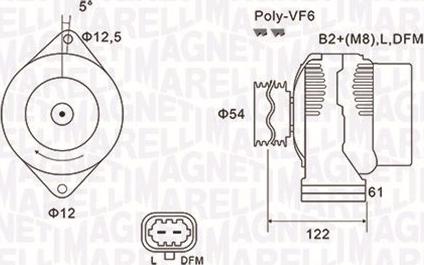 Magneti Marelli 063731994010 - Ģenerators ps1.lv