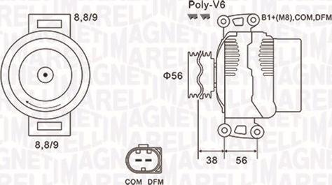 Magneti Marelli 063731996010 - Ģenerators ps1.lv