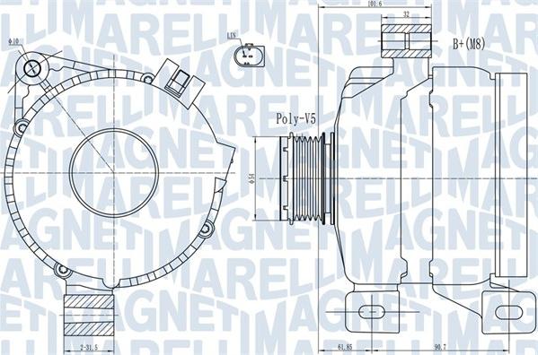 Magneti Marelli 063731968010 - Ģenerators ps1.lv