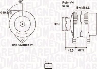 Magneti Marelli 063731963010 - Ģenerators ps1.lv