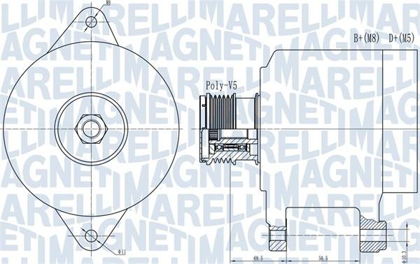 Magneti Marelli 063731909010 - Ģenerators ps1.lv