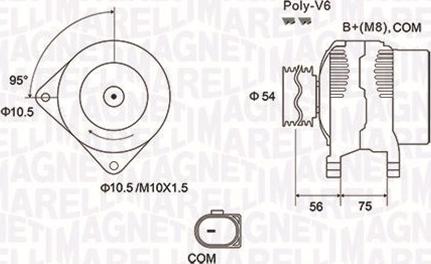 Magneti Marelli 063731904010 - Ģenerators ps1.lv