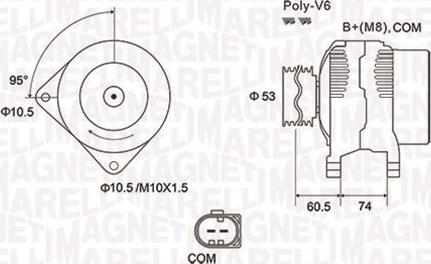 Magneti Marelli 063731905010 - Ģenerators ps1.lv