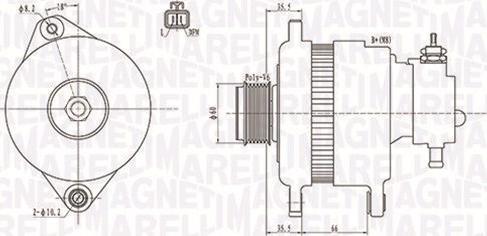 Magneti Marelli 063731900010 - Ģenerators ps1.lv