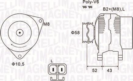 Magneti Marelli 063731903010 - Ģenerators ps1.lv