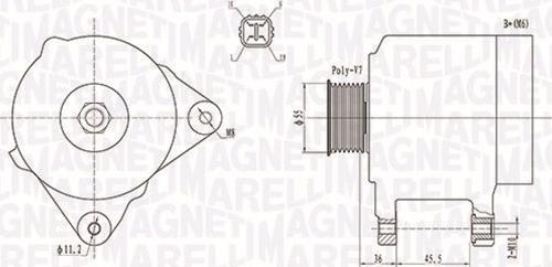 Magneti Marelli 063731907010 - Ģenerators ps1.lv