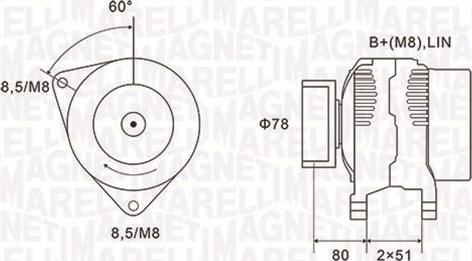 Magneti Marelli 063731919010 - Ģenerators ps1.lv