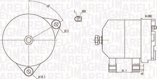 Magneti Marelli 063731915010 - Ģenerators ps1.lv