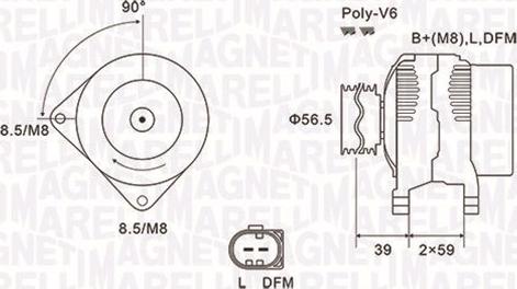 Magneti Marelli 063731911010 - Ģenerators ps1.lv