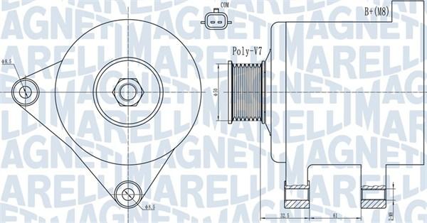 Magneti Marelli 063731918010 - Ģenerators ps1.lv