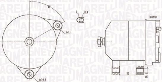 Magneti Marelli 063731913010 - Ģenerators ps1.lv