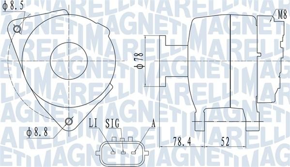 Magneti Marelli 063731989010 - Ģenerators ps1.lv