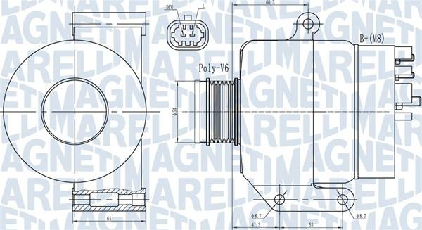 Magneti Marelli 063731987010 - Ģenerators ps1.lv