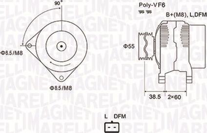 Magneti Marelli 063731933010 - Ģenerators ps1.lv