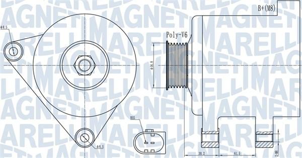 Magneti Marelli 063731937010 - Ģenerators ps1.lv