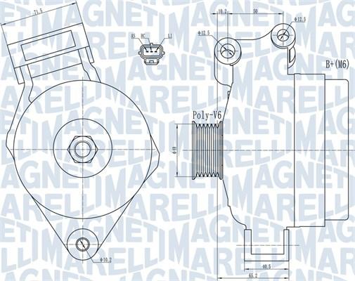 Magneti Marelli 063731925010 - Ģenerators ps1.lv