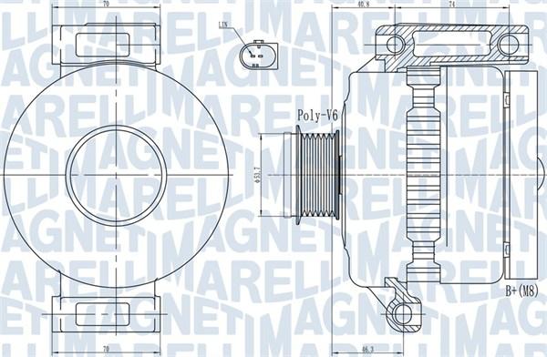 Magneti Marelli 063731923010 - Ģenerators ps1.lv