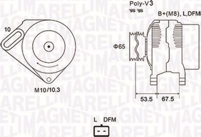 Magneti Marelli 063731976010 - Ģenerators ps1.lv