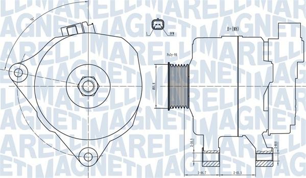 Magneti Marelli 063731499010 - Ģenerators ps1.lv