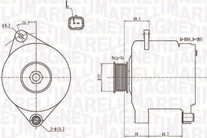 Magneti Marelli 063731444010 - Ģenerators ps1.lv