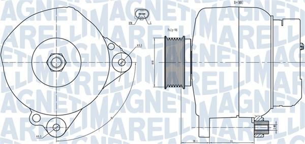 Magneti Marelli 063731445010 - Ģenerators ps1.lv