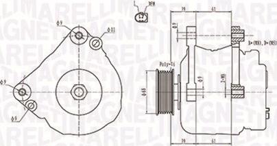 Magneti Marelli 063731402010 - Ģenerators ps1.lv