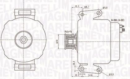 Magneti Marelli 063731481010 - Ģenerators ps1.lv