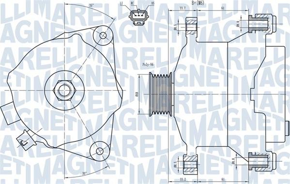 Magneti Marelli 063731483010 - Ģenerators ps1.lv