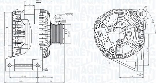 Magneti Marelli 063731439010 - Ģenerators ps1.lv