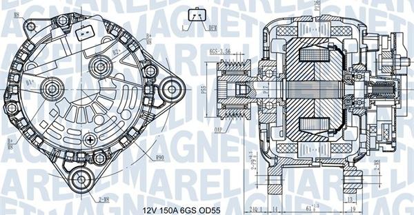Magneti Marelli 063731435410 - Ģenerators ps1.lv