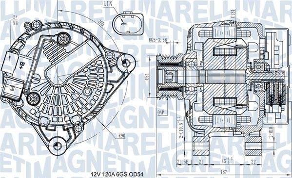 Magneti Marelli 063731545910 - Ģenerators ps1.lv