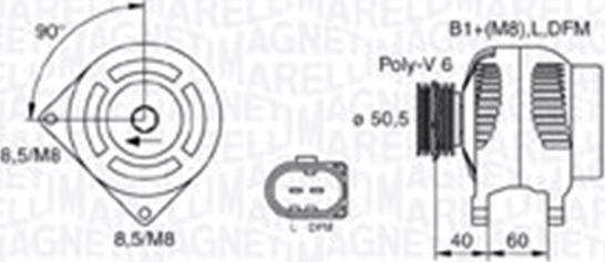 Magneti Marelli 063731542010 - Ģenerators ps1.lv