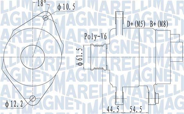 Magneti Marelli 063731558010 - Ģenerators ps1.lv